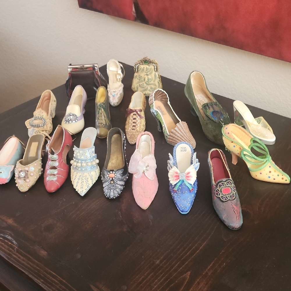 Miniatute Vintage Shoes,  for Decor Or Art Project